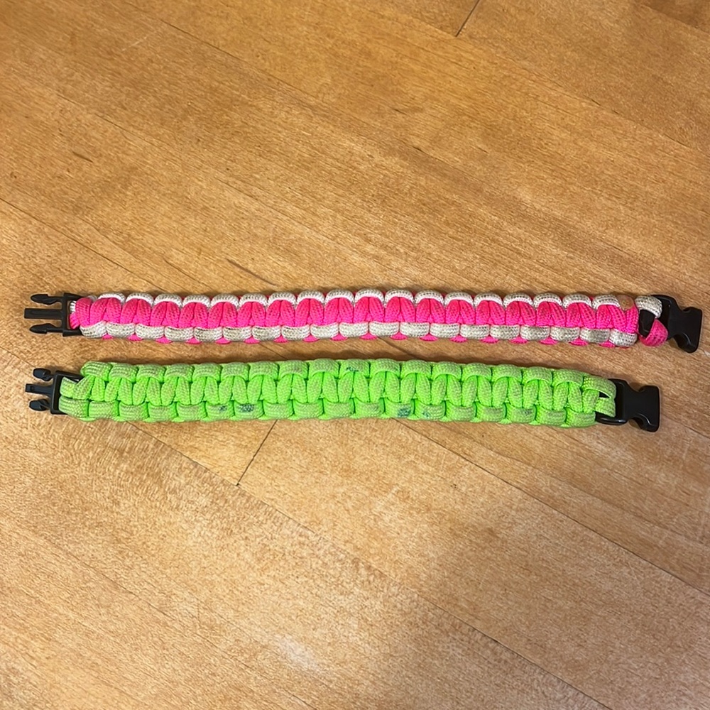 Paradors Survival Bracelets - two in the set